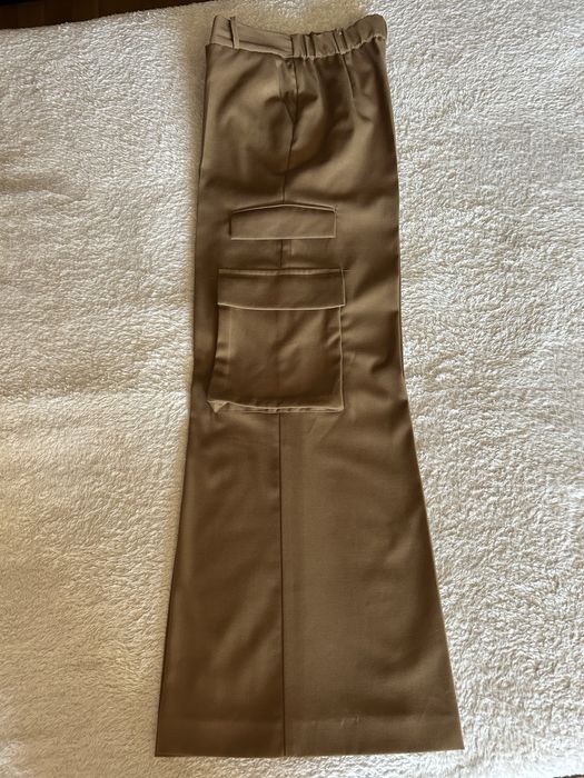 Панталон кафяв с широки крачоли