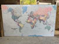 Harta politica a lumii 195x120cm