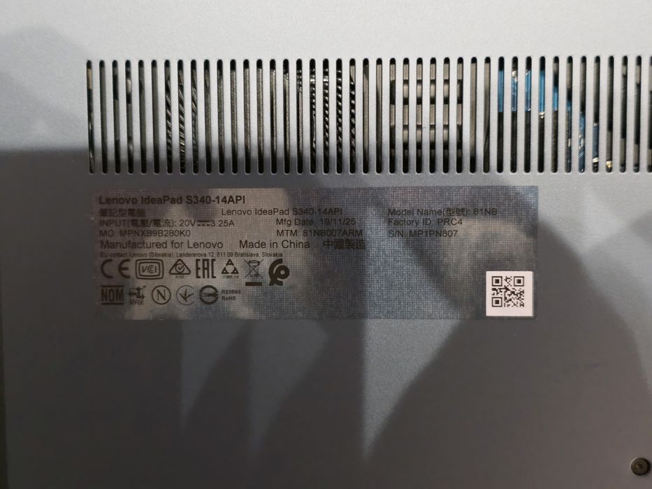 Laptop notebook Lenovo IdeaPad S340 Ryzen 5