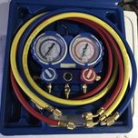 Baterie manometre freon r32 calitate superioara noua 3 furtune 1,5m