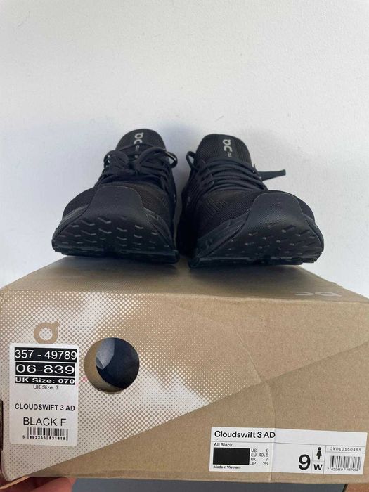 On - Cloudswift 3 AD W - All Black