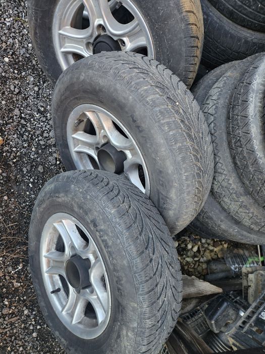 Set de 5 roti adica jante aliaj 5x139,7 echipate cu anvelope 195x80x15