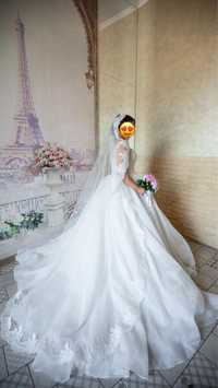 Платье свадебное, 1 раз ношеное