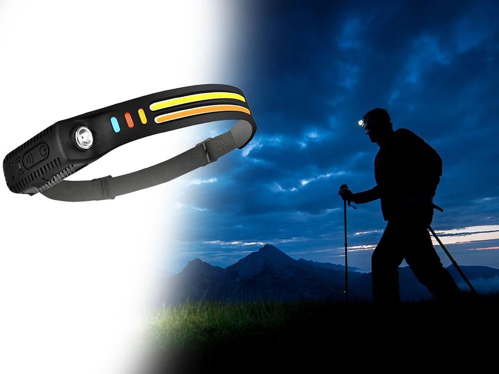 челник led фар 2x cob verk 08353