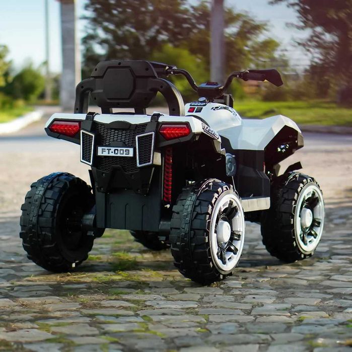ATV electric pentru 2 copii 3-9 ani SuperOffroad V2 4x4 140W 12V 7Ah