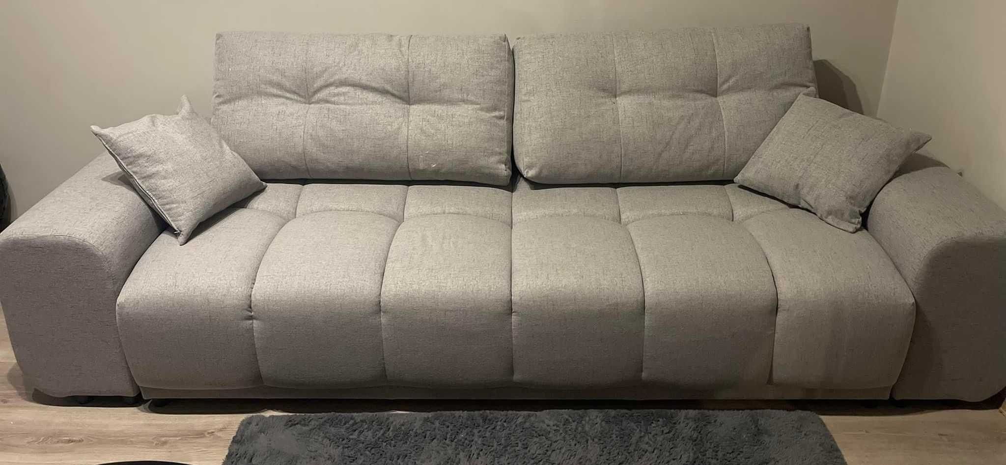 Canapea extensibila CD Sofa Giulia 264x105x75 cm, culoare Gri