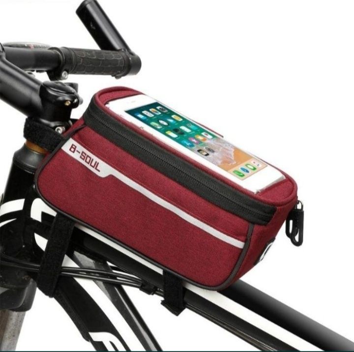 Geanta cadru bicicleta husa smartphone depozitare 6 inch mtb cursiera