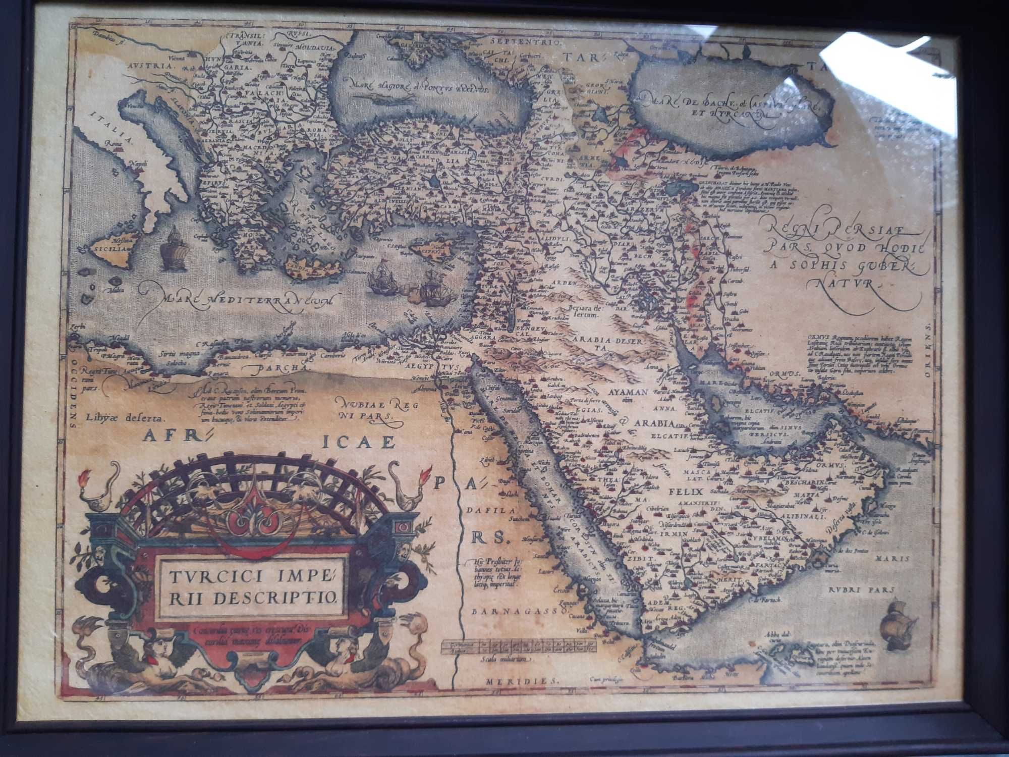 A. Ortelius - Harta imperiului otoman