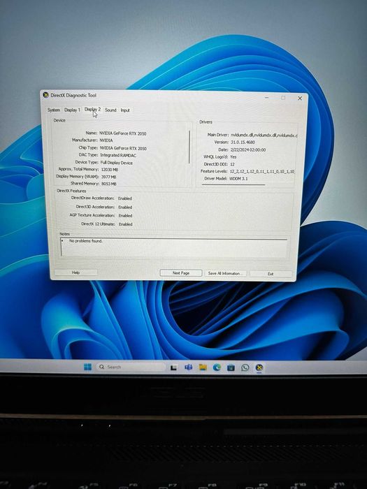 Laptop Gaming Asus TUF F17 I5-11400H SSD  RTX 2050 ProMax Amanet