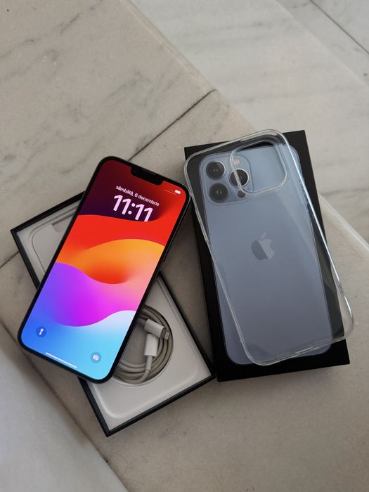 Iphone 13 Pro Max Sierra Blue 128gb in stare impecabila full box cu to