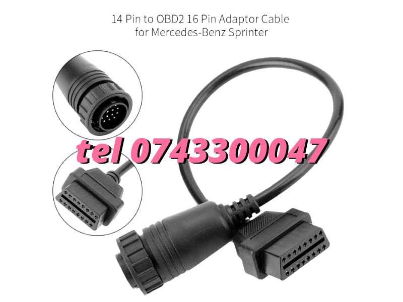 Cablu Adaptor Obd2 Delphi Pentru Sprinter Si Vw Lt delphi Autocom Wu