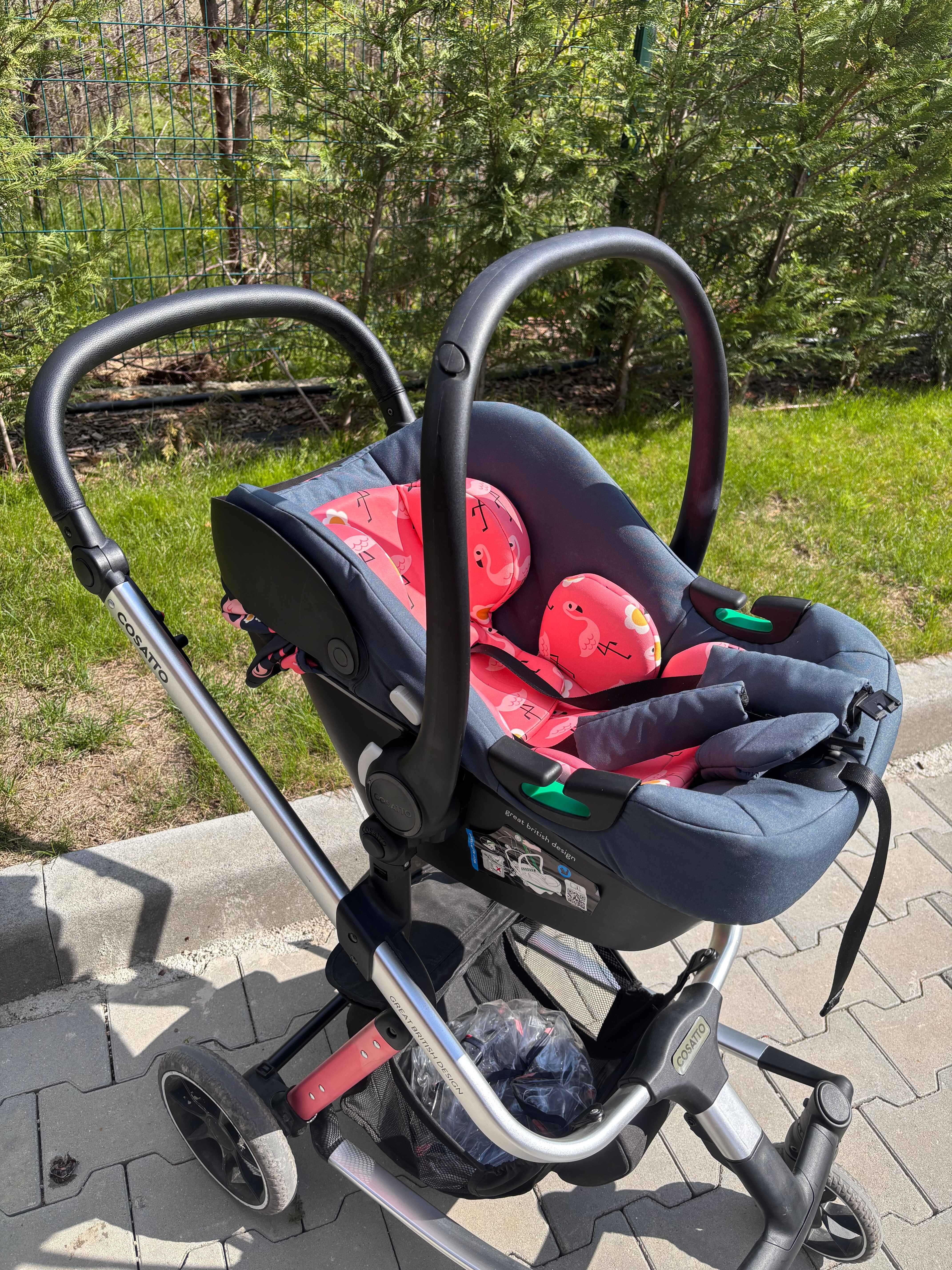 Количка Cosatto Giggle Trail 3в1 + ЧАНТА и ЧУВАЛЧЕ, Pretty Flamingo
