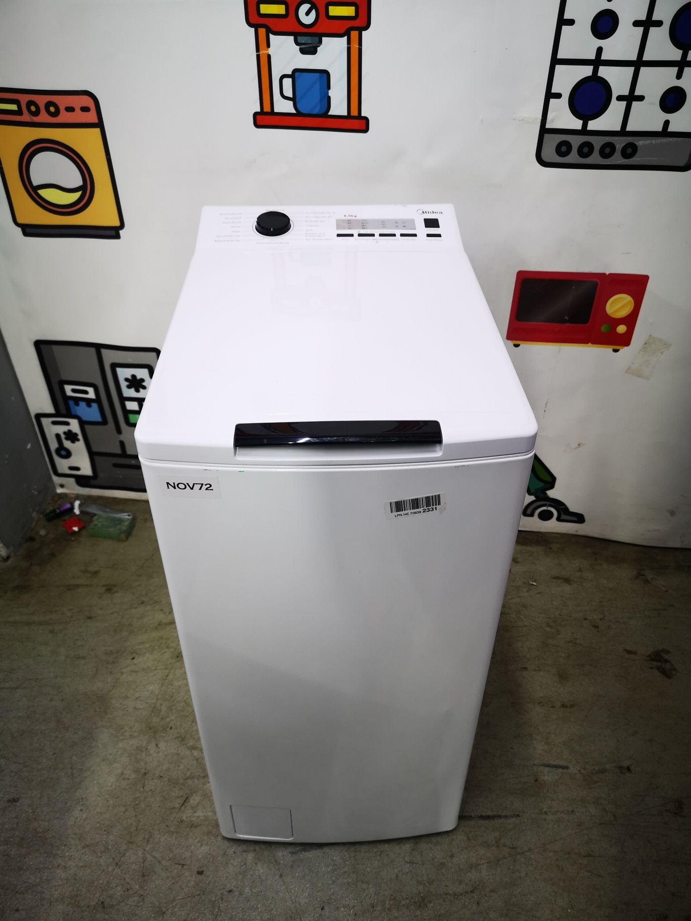 Mașina de spălat Midea 6.5kg import Germania cu Garanție NOV72