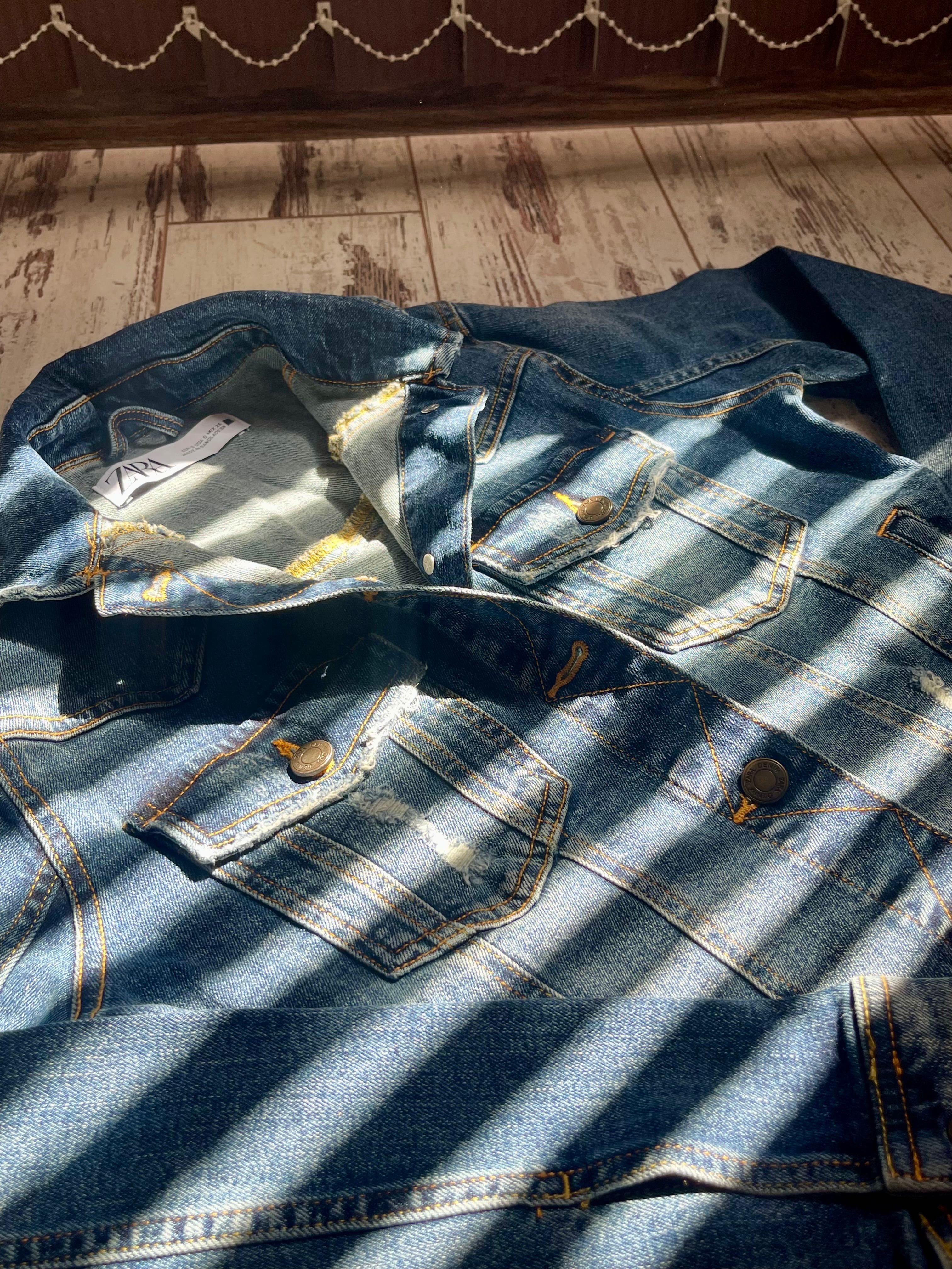 Дамско дънкено яке ZARA/ЗАРА