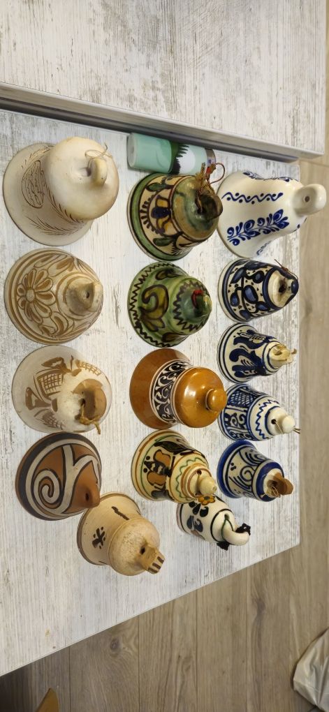 Vand colectie de clopoti ceramici ornamentali+turistici. Vezi 8 poze