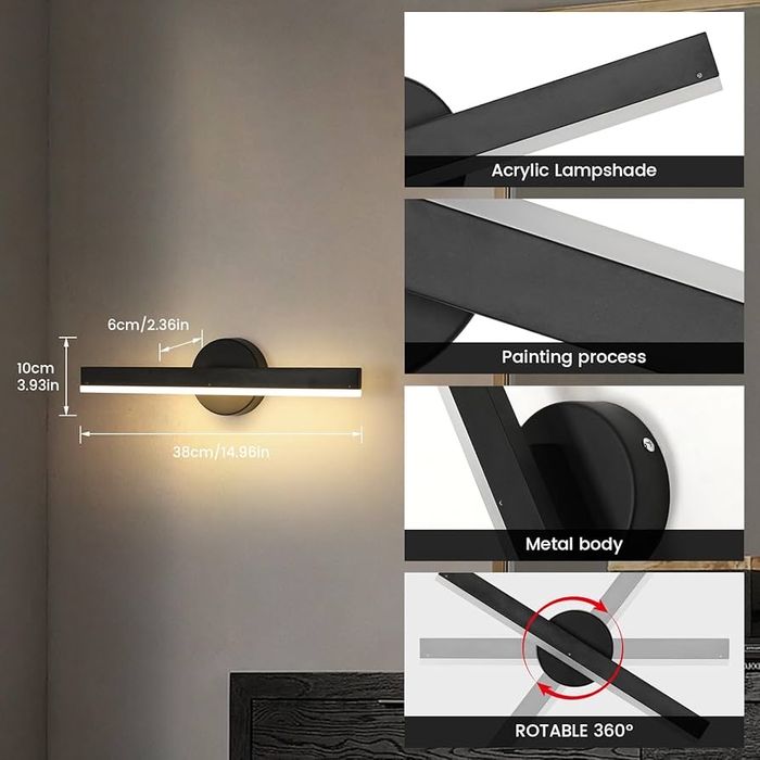 Aplica de Perete LED Modernă Reserve 12W, 3000K