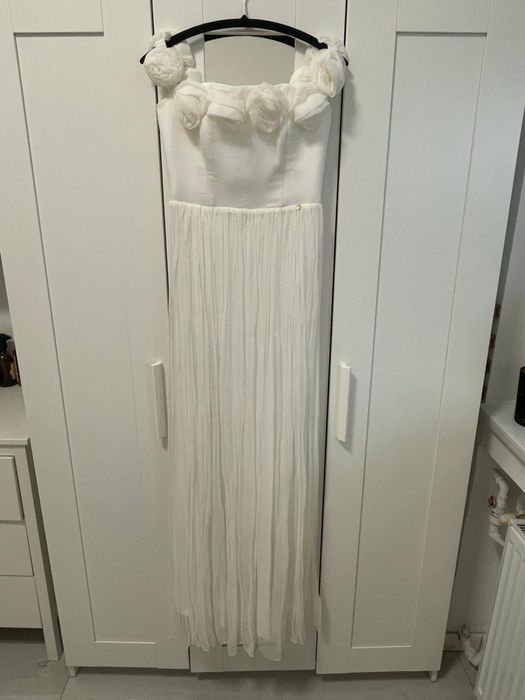 Rochie de mireasa, Marca Nisaa, material matase naturala, marimea 38