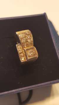 Inel vintage din aur, cu 11 diamante