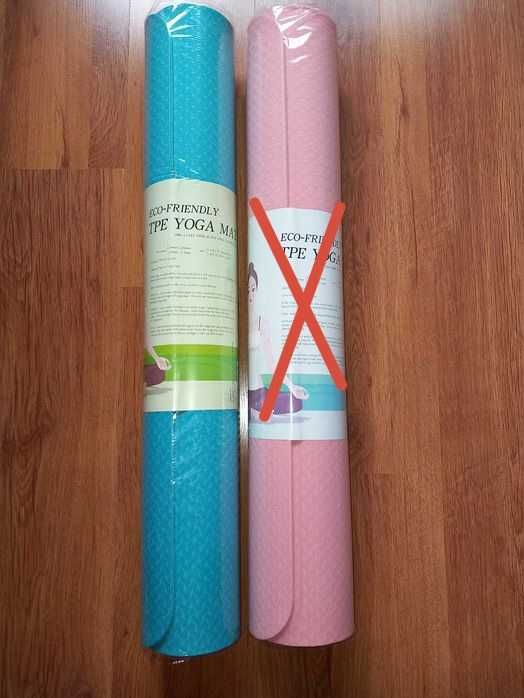 Постелка за йога, фитнес, спорт TPE+EVA+PE_80 х 183 х 0,5 см - 25 лв.