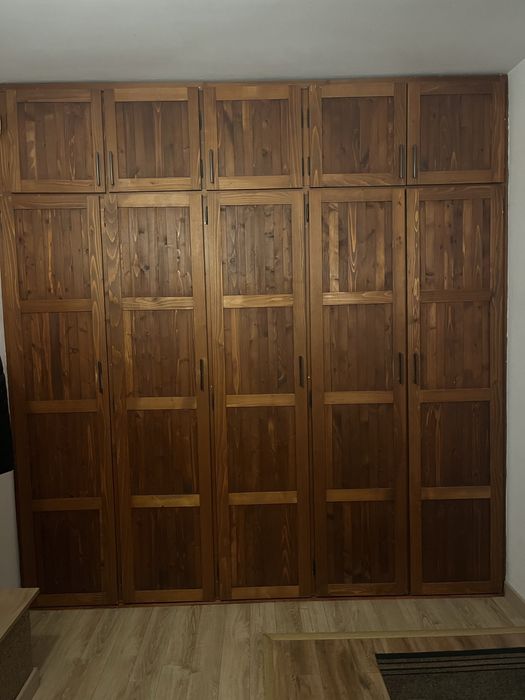 Vand usi lemn - lamele - dulap