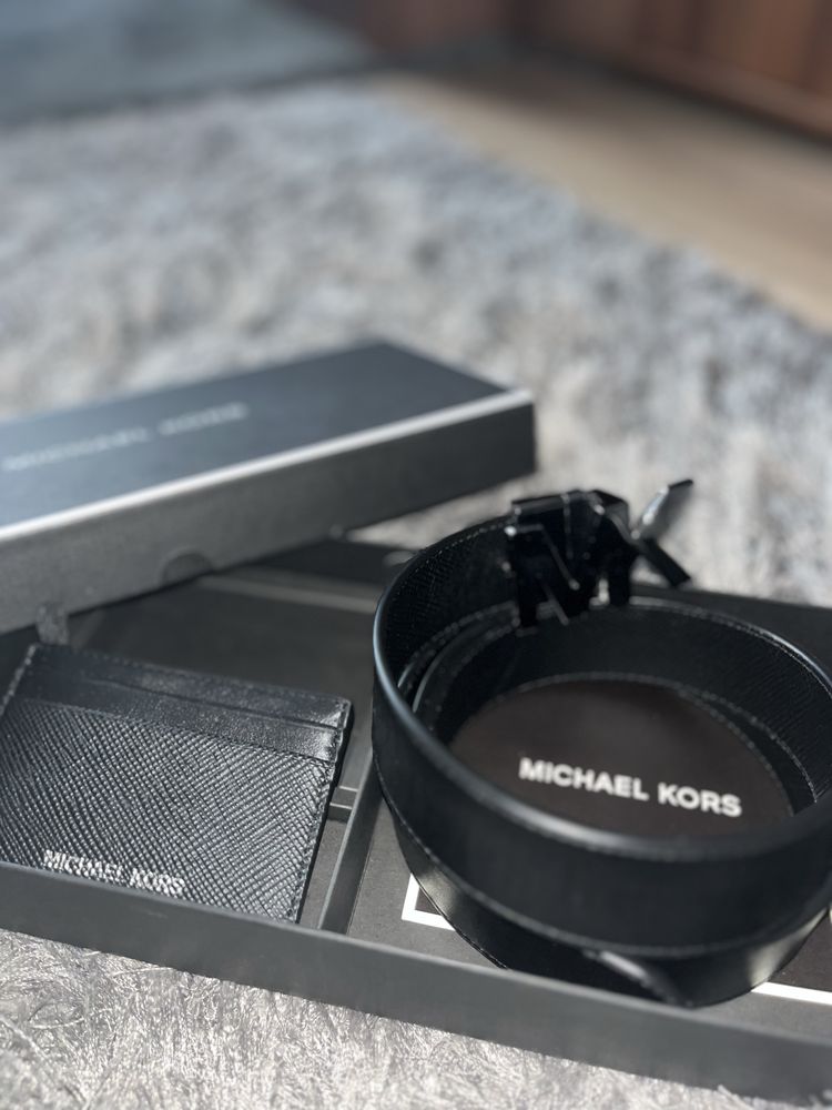 set Curea + Portofel carduri Michael Kors