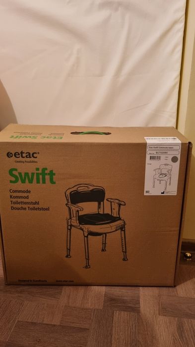 Комбиниран стол за баня и тоалет Етак Суифт БЕЙСИК