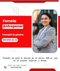 Oferim consultanta ptr. programele Femeia Antreprenor-Start-up Nation