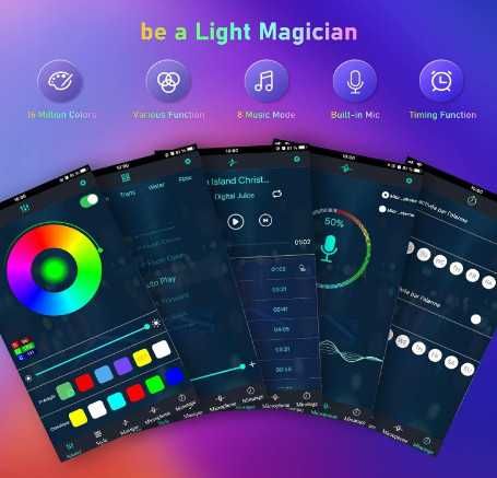 BEDEE LED RGB подова лампа, ъглова смарт лампа, 16 милиона цвята