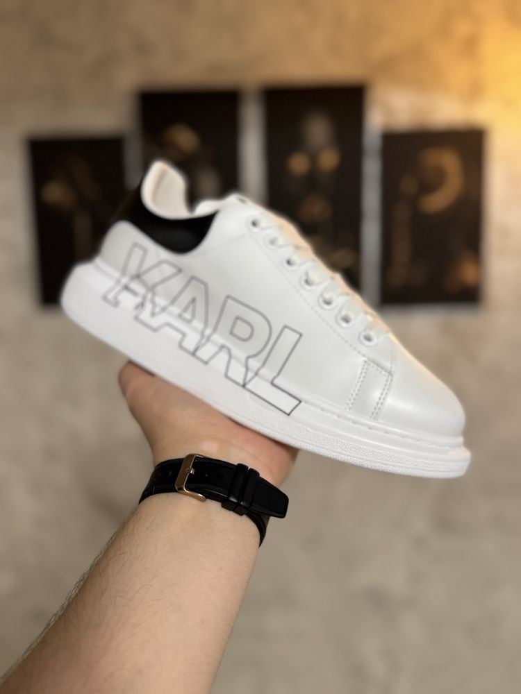 Adidasi Barbati Karl Lagerfeld Alb!