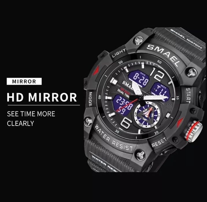 Ceas SMAEL militar nou sigilat precis robust ecran dual