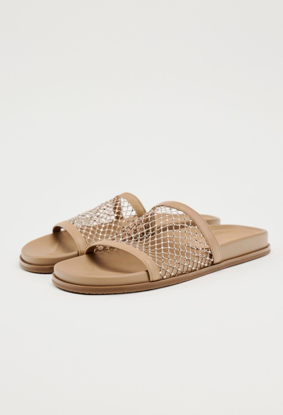 Zara чехли с камъни