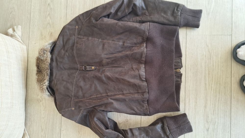 Якета естествена кожа M-L