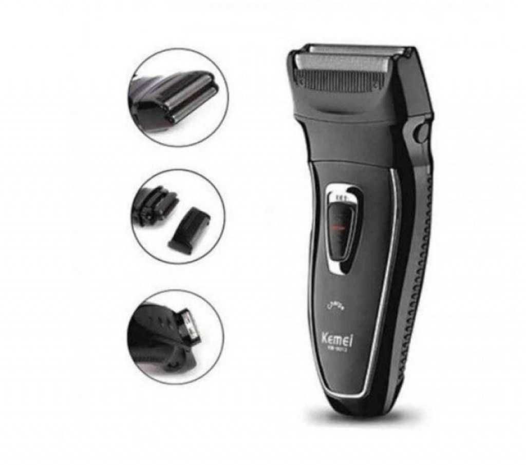 Тример за мъже Kemei KM-8013 с миеща се глава, Черен