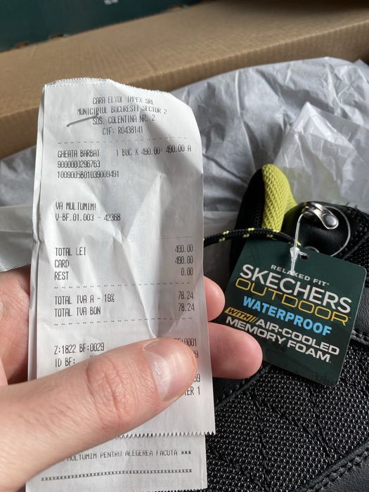 Ghete Skechers Waterproof (45) cu Memory Foam