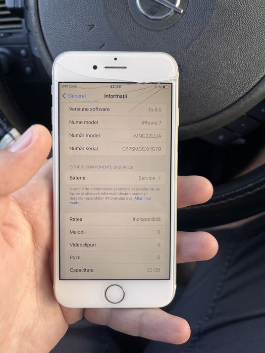 Iphone 7  Gold 32 GB stare ok