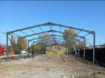 Vand 4ferme metalice la 10m din profil IPE160 si 8stalpi la 4m din pro