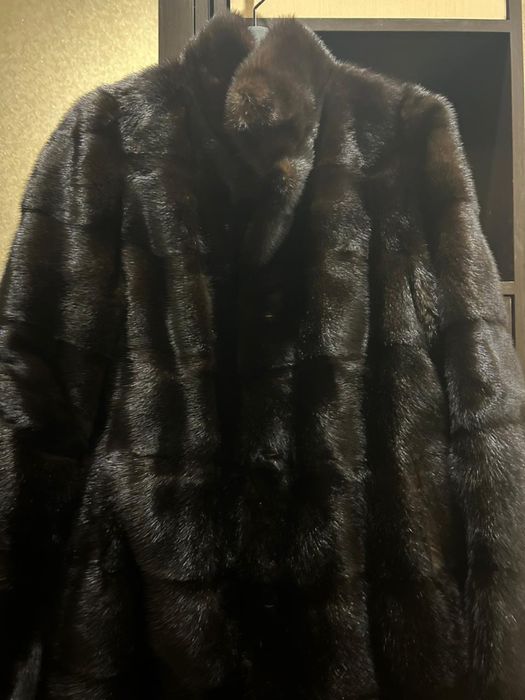 Норковая шуба в хорошем состоянии