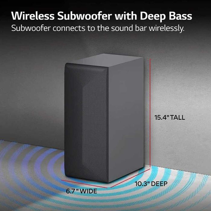 SoundBar LG  S40Q 300W Bluetooth, Subwoofer wireless