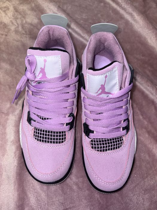 Pantofi Jordan 4 Cookie 37.5 High Roz Rose Mov Trandafir Mov Negru noi