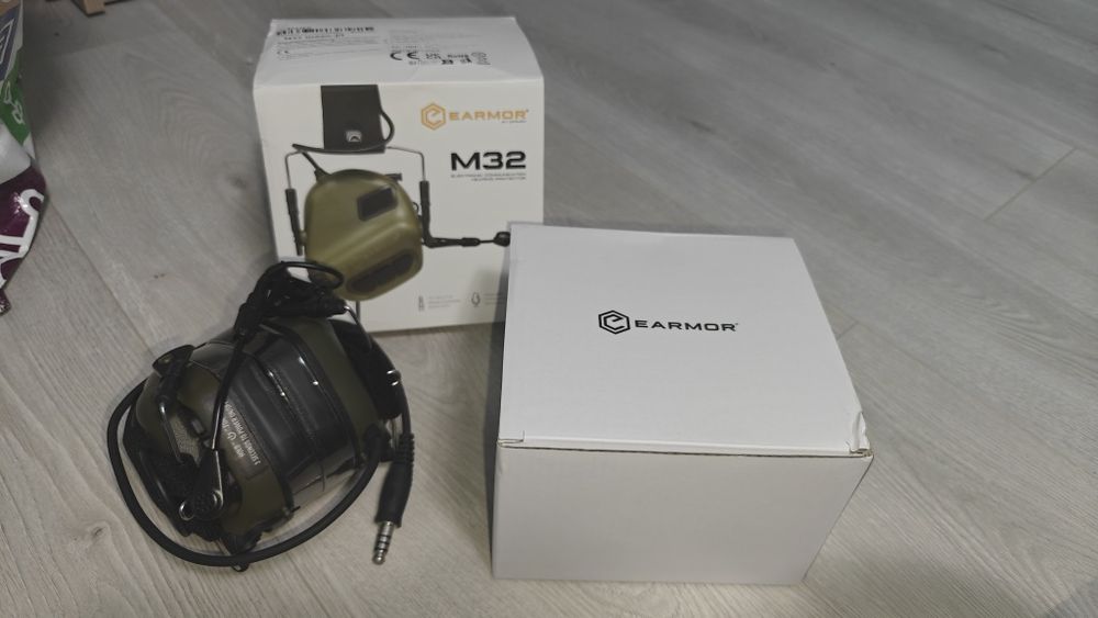 Căști antifonice active Earmor M32 + microfon , antifoane