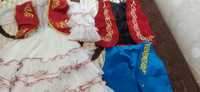 Национальный казахский костюм и кажекаи для девочек