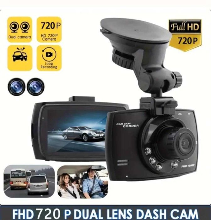 Видеорегистратор +двойно зарядно + 3м кабел+64гб карта