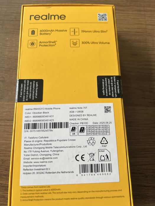 Нов телефон Realme Note 70T