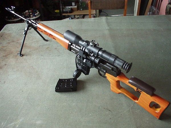 Pusca MODIFICATA airsoft arc sniper awp DRAGUNOV,luneta, bile incluse.