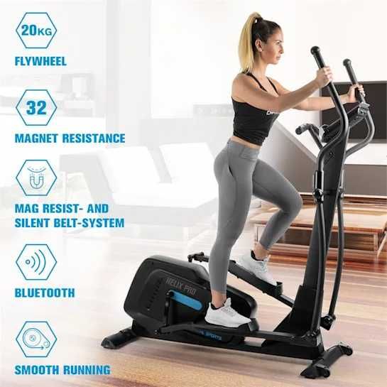 Bicicleta eliptica Helix Pro, cross trainer, bluetooth, 20 kg flywheel