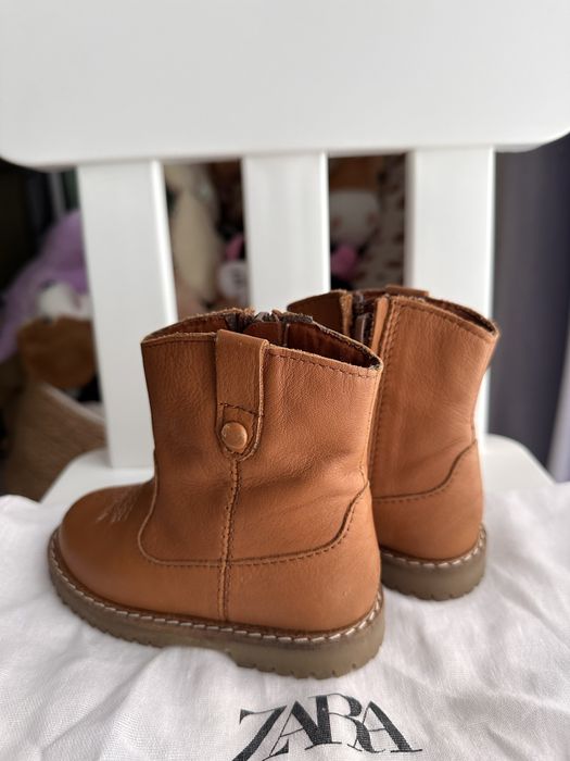 Ghete cizme piele Zara 21