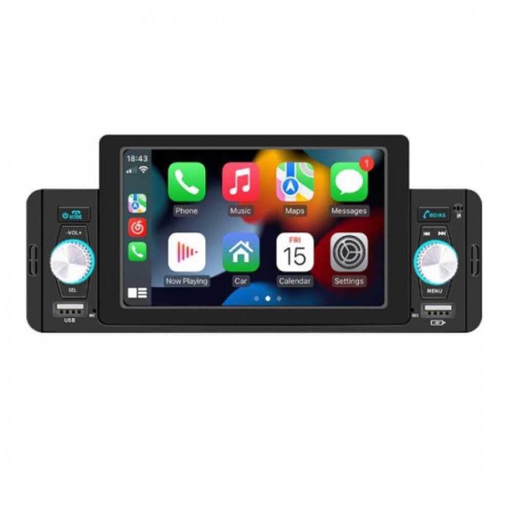 MP5 плейър за кола, Дисплей 5 инча, 160W FM радио, USB Android Auto