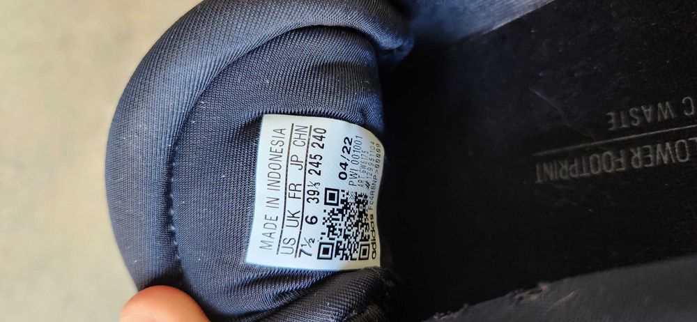 ADIDASI Adidas Supernova 2W Black ORIGINALI SUA noi unisex nr 39 1/3