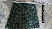 Школьная юбка зеленая 8 школа