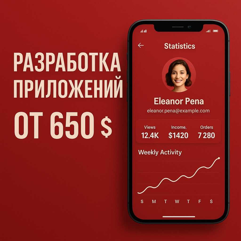 Создание Приложений Android IOS, Разработка Ботов Телеграм, Сайтов